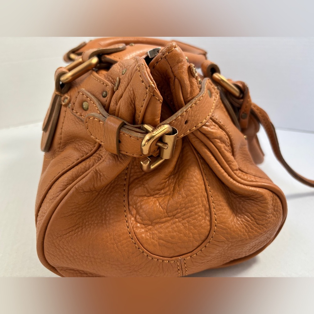 Chloe Paddington Satchel in Tan Leather Satchel with Gold Accents - Re-released - Picture 4 of 15